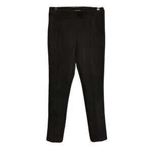 ANDREW MARC Pants Womens Medium Black Microsuede Skinny Pull-on Stretch Jeggings